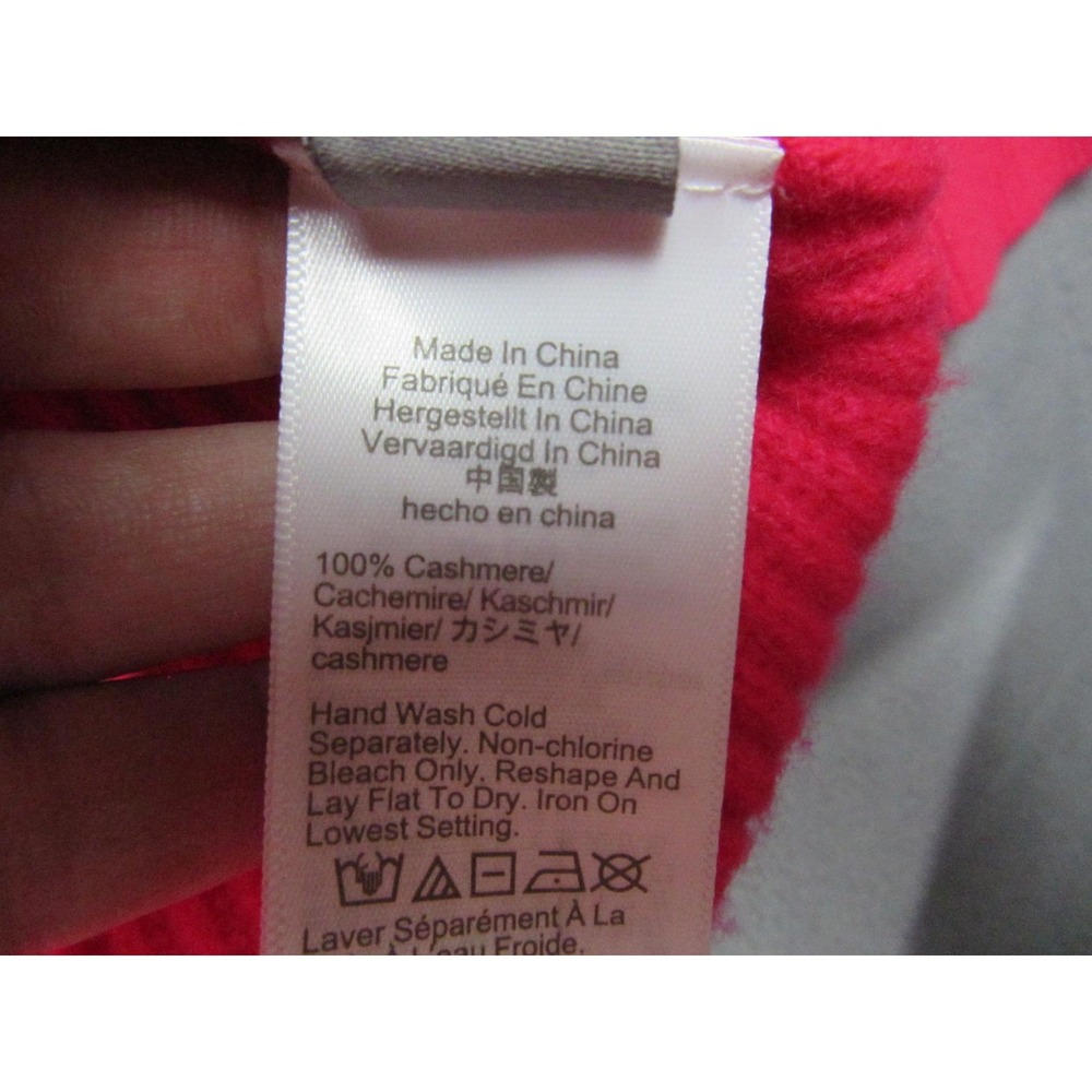 J.Crew Sweater Womens XL Pink Cashmere Mock Neck Pullover Ribbed Fair Trade Cert - Picture 6 of 15